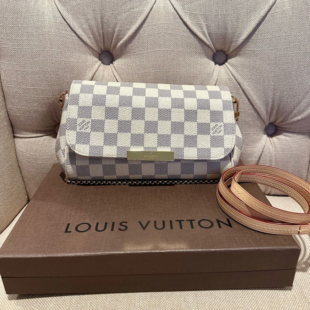 LOUIS VUITTON Favorite PM Damier Azur bag